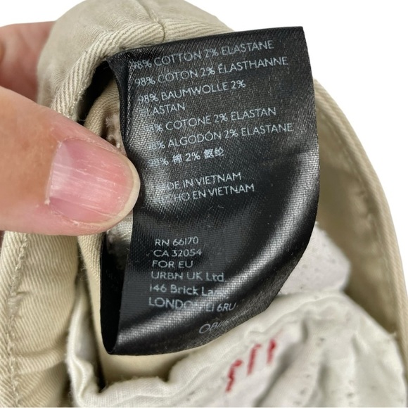 BDG Logan Tan Pleated High Waist Wide Leg Khaki Pants Size 2 - Picture 9 of 9